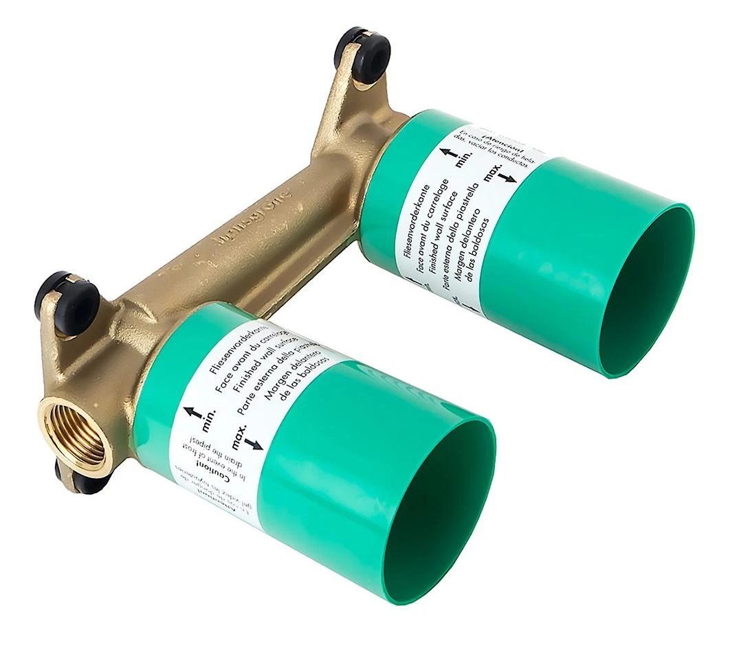 71734670S Set HG Talis E смеситель для раковины из стены излив 225 мм (71734670+13622180), матовый черный, фото 2
