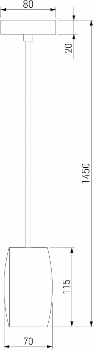 Подвесной светильник Eurosvet Bonaldo 50246/1 LED черный, фото 4