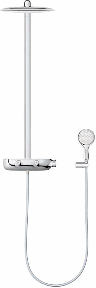 26361000 Rainshower SmartControl 360 MONO Душевая система с термостатическим смесителем для настенного монтажа, 2 режима верхнего душа, хром, фото 2