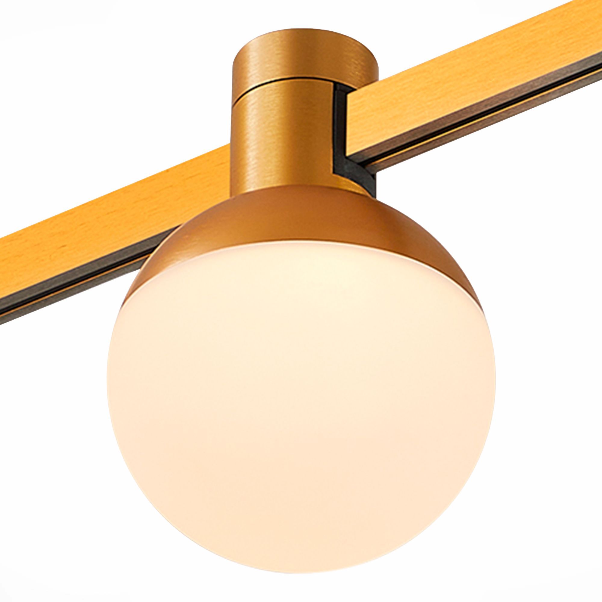 ST815.246.05 Магнитный трековый светильник FARM Золотистый LED 1*5W 4000K 213Lm Ra90 120 IP20 D75xH1 ФАРМ