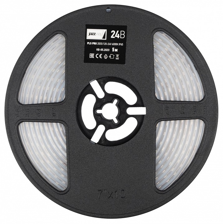 Лента светодиодная Jazzway PLS PRO PLS PRO 2835/120-24V - 6000K IP65 5m, фото 1