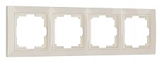 Рамка на 4 поста Werkel Snabb Basic (слоновая кость) W0042003, фото 1