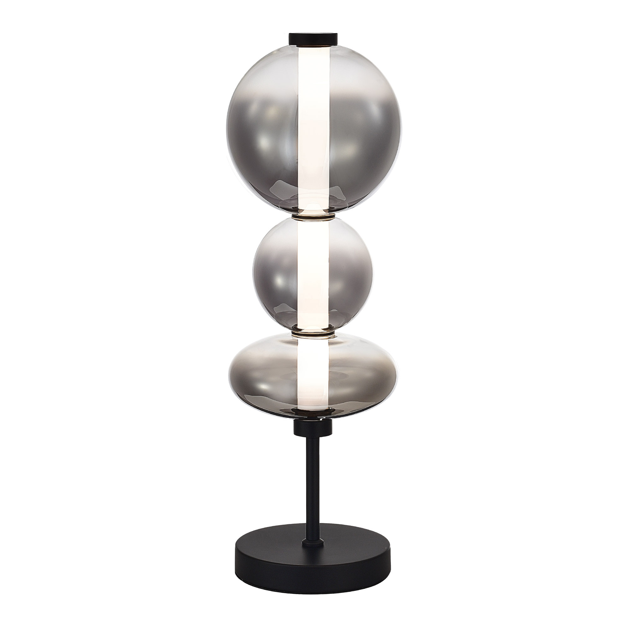 SL6119.404.18 Прикроватная лампа ST-Luce Черный/Дымчато-Серый LED 1*18W 3000K ПЕРЛИНА, фото 1