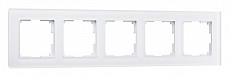 Рамка на 5 постов Werkel Favorit (белый матовый) W0051105, фото 1