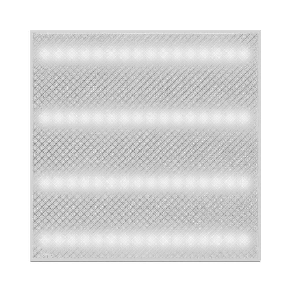 STP-A-1009-P-36-65K-40 Светильник ДВО ST Luce STANDART IP40 595*595*19 мм 36Вт 4200лм 6500К призма ( Коммерческое освещение, фото 2