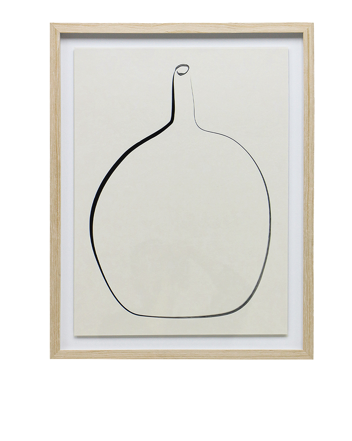 Постер Drawing Vase с дубовой рамой, фото 2
