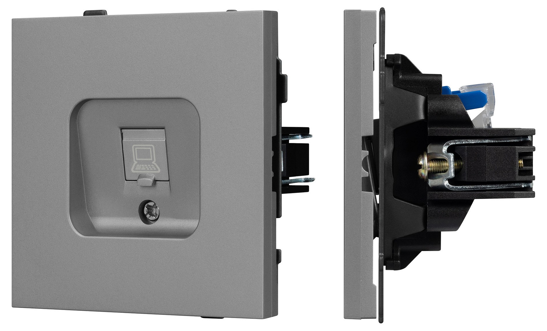 Розетка Ethernet RJ-45 и со шторками, без рамки Arlight SCT-TENDO 054105, фото 1