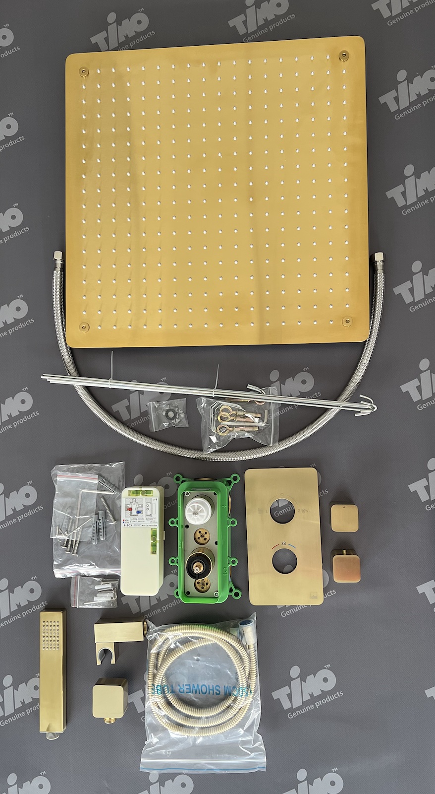 Душевая система встроенная с термостатом Timo Petruma SX-5029/17SM золото матовое, фото 3