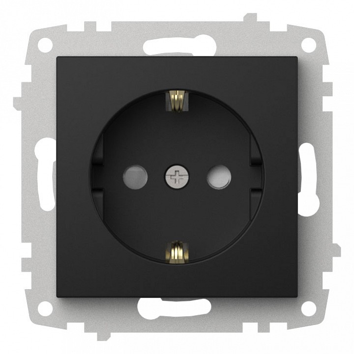 Розетка с заземлением и со шторкой, без рамки Elbi Eleсtriс Zena Vega 609-014800-243, фото 3