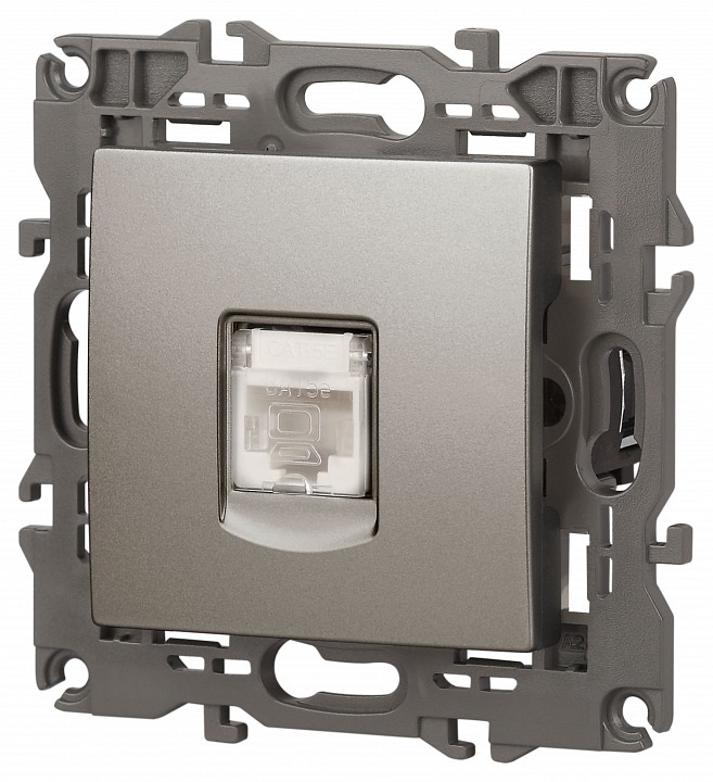 Розетка Ethernet RJ-45 без рамки Эра Эра Elegance 14-3107-16, фото 4