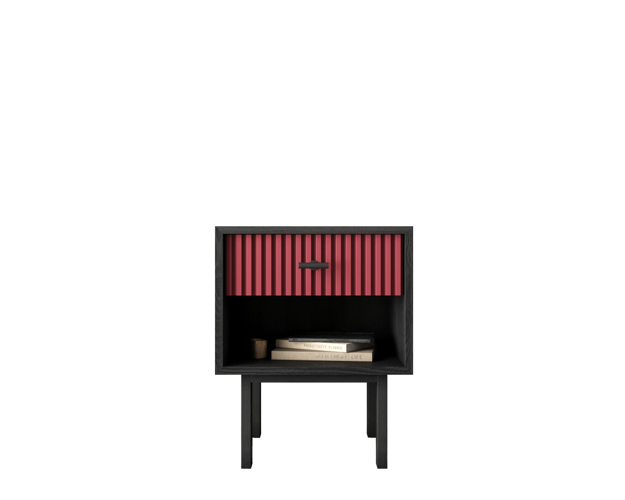 Тумбочка с верхним ящиком "Emerson" арт EM11/red/L, фото 1