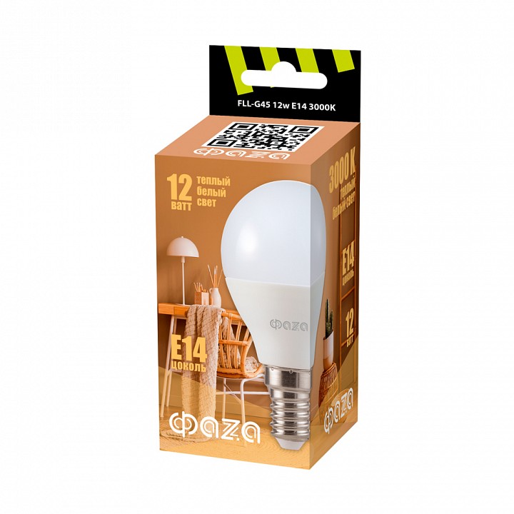 Лампа светодиодная Jazzway E14 12Вт 3000K FLL- G45 12w E14 3000K, фото 2