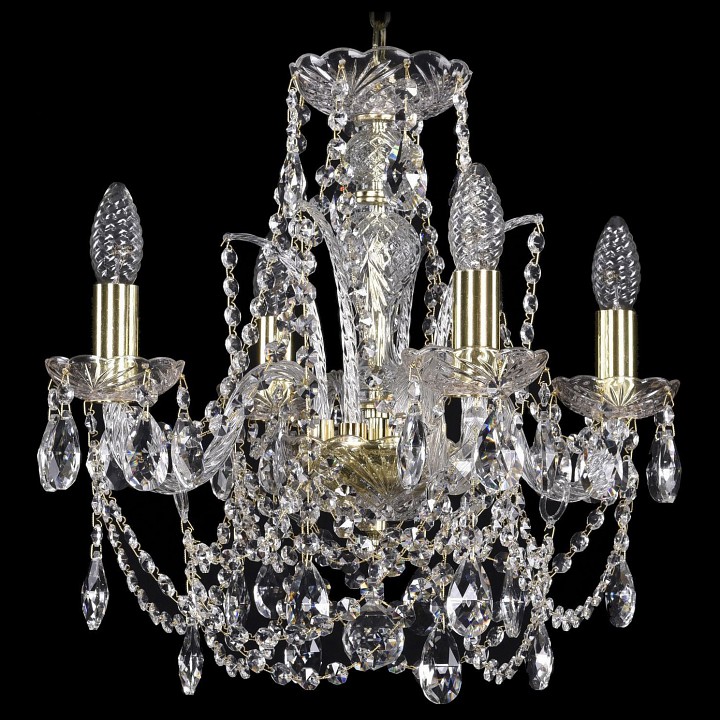 Подвесная люстра Bohemia Ivele Crystal 1411 1411/4/141/G, фото 1
