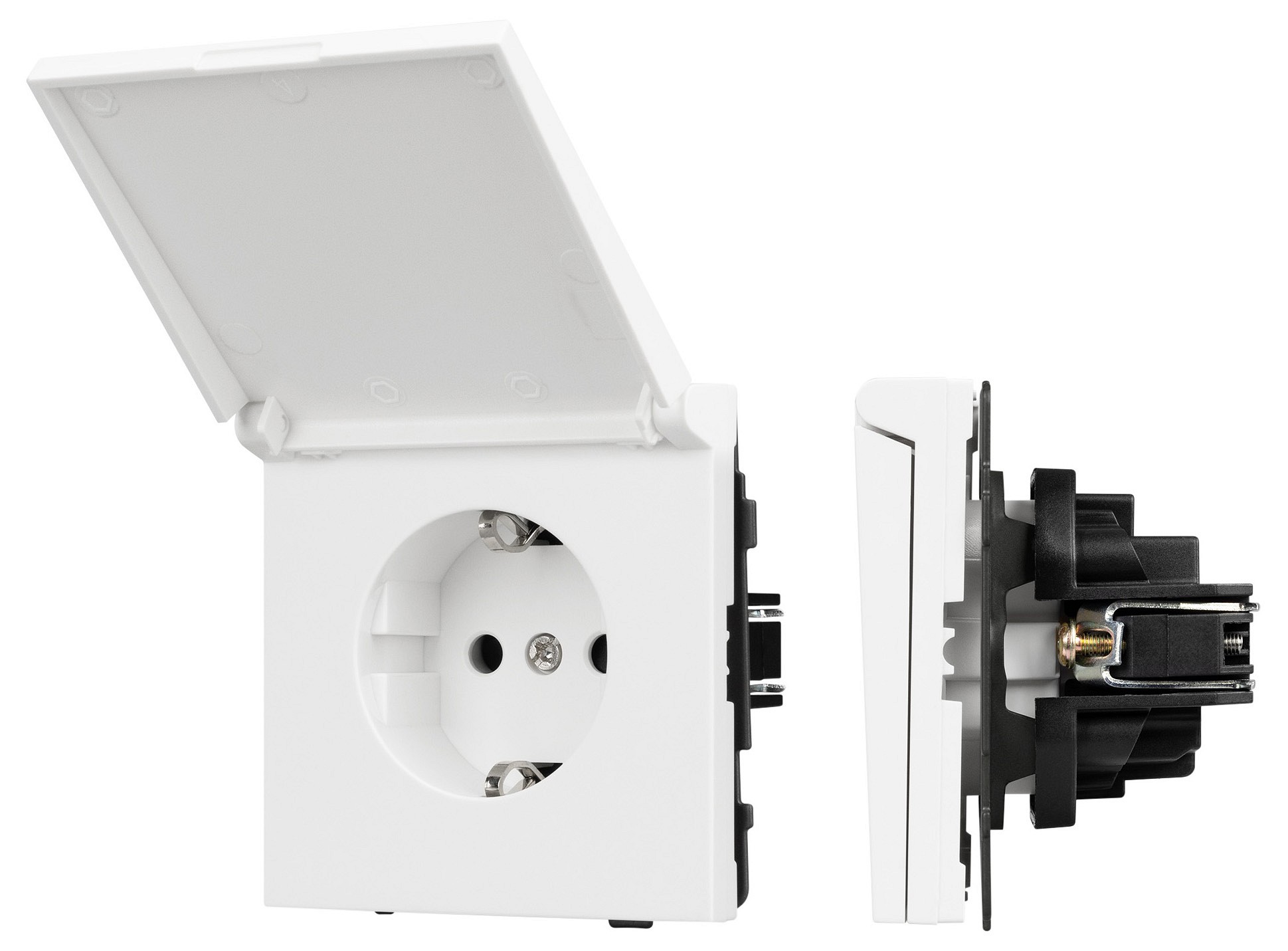 Розетка влагозащищенная с заземлением с крышкой, без рамки Arlight SCT-TENDO 054090, фото 1
