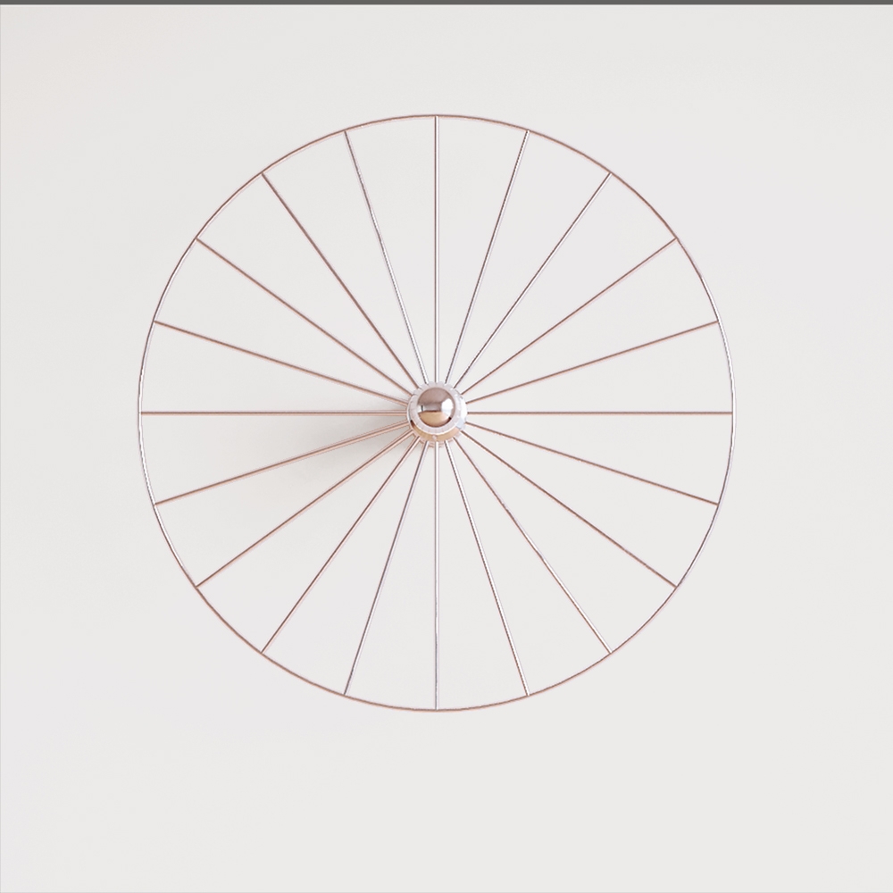 Плафон для бра Wheel d90 Хром