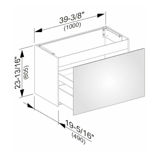 32972300000 PLAN Тумба под умывальник 1000x490x605 mm, белая, фото 3