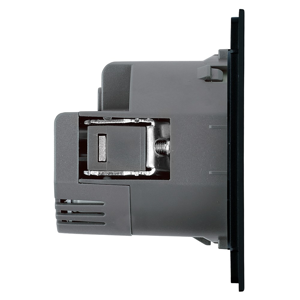 Розетка с заземлением и со шторкой и 2хUSB type A и C, без рамки Stekker Мия 50452, фото 4