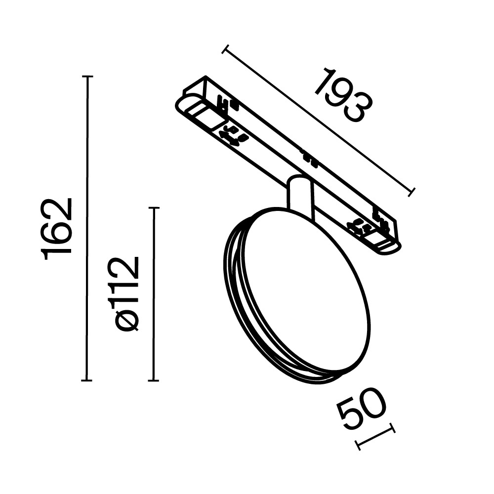 Трековый светильник Technical TR090-2-6W3K-B, фото 3