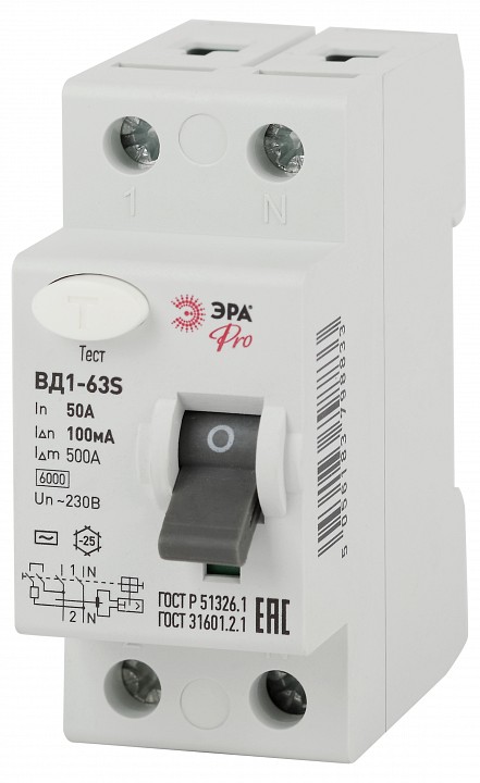 Устройство защитного отключения 2P Эра ВД1-63S NO-902-151, фото 2