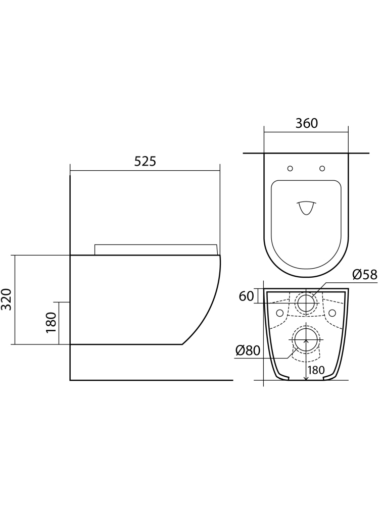SET AQUATEK ЕВРОПА-070 4в1 (рама AQUATEK INS-0000025 +крепление KKI-0000002 +кнопка KDI-0000070 +унитаз AQ1901-00 +тонкое сиденье sc), фото 5