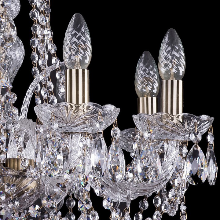 Подвесная люстра Bohemia Ivele Crystal 1411 1411/8/195/Pa, фото 3