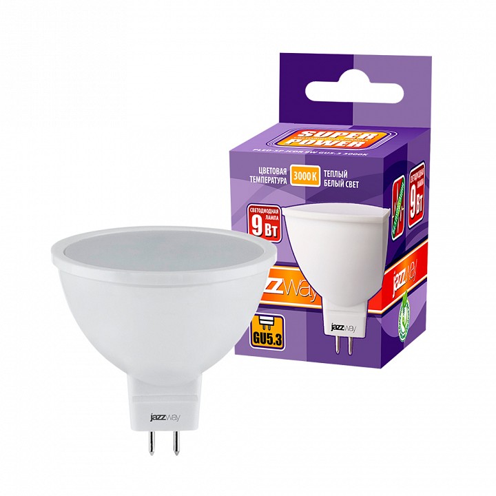 Лампа светодиодная Jazzway GU5.3 9Вт 3000K PLED-SP JCDR 9W 3000K, фото 3