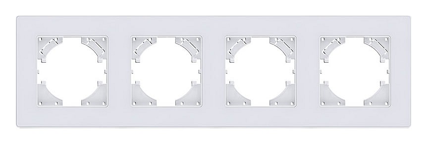 Рамка на 4 поста Kollinger Eleganz Acryl EA4WH