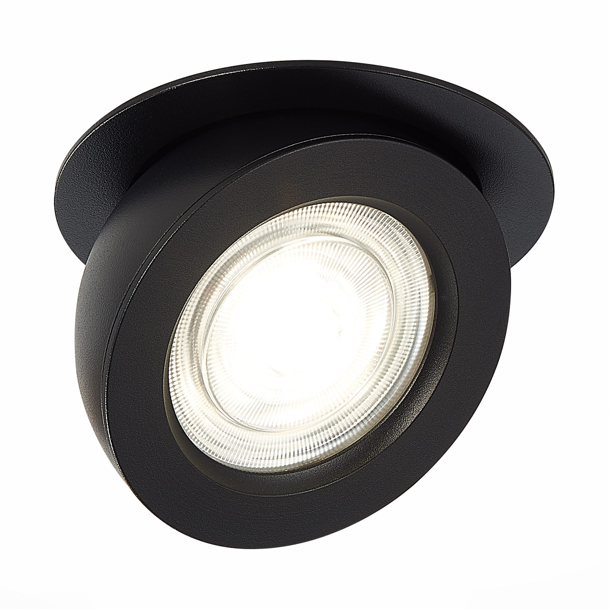 ST654.448.10 Св-к встр. Черный LED 1*10W 4000K 850Lm Ra>90 38° IP20 D109xH60 180-240V Встраиваемые светильники, фото 1