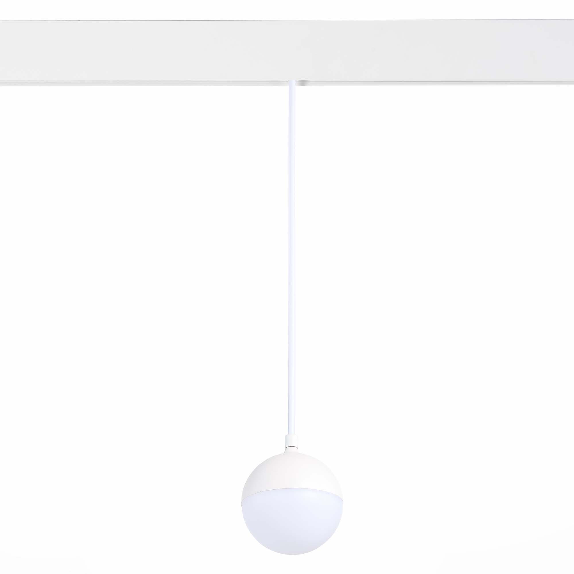 ST358.543.07 Магнитный трековый светильник подвесной Белый LED 1*7W 4000K 520Lm Ra>80 120° IP20 D90x СКАЙЛАЙН 48V, фото 2