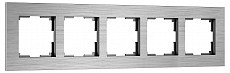 Рамка на 5 постов Werkel AluMax алюминий W0053506