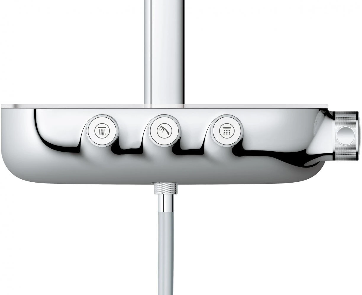 26250000 Rainshower SmartControl 360 DUO Душевая система с термостатическим смесителем для настенного монтажа, 3 режима верхнего душа, хром, фото 4