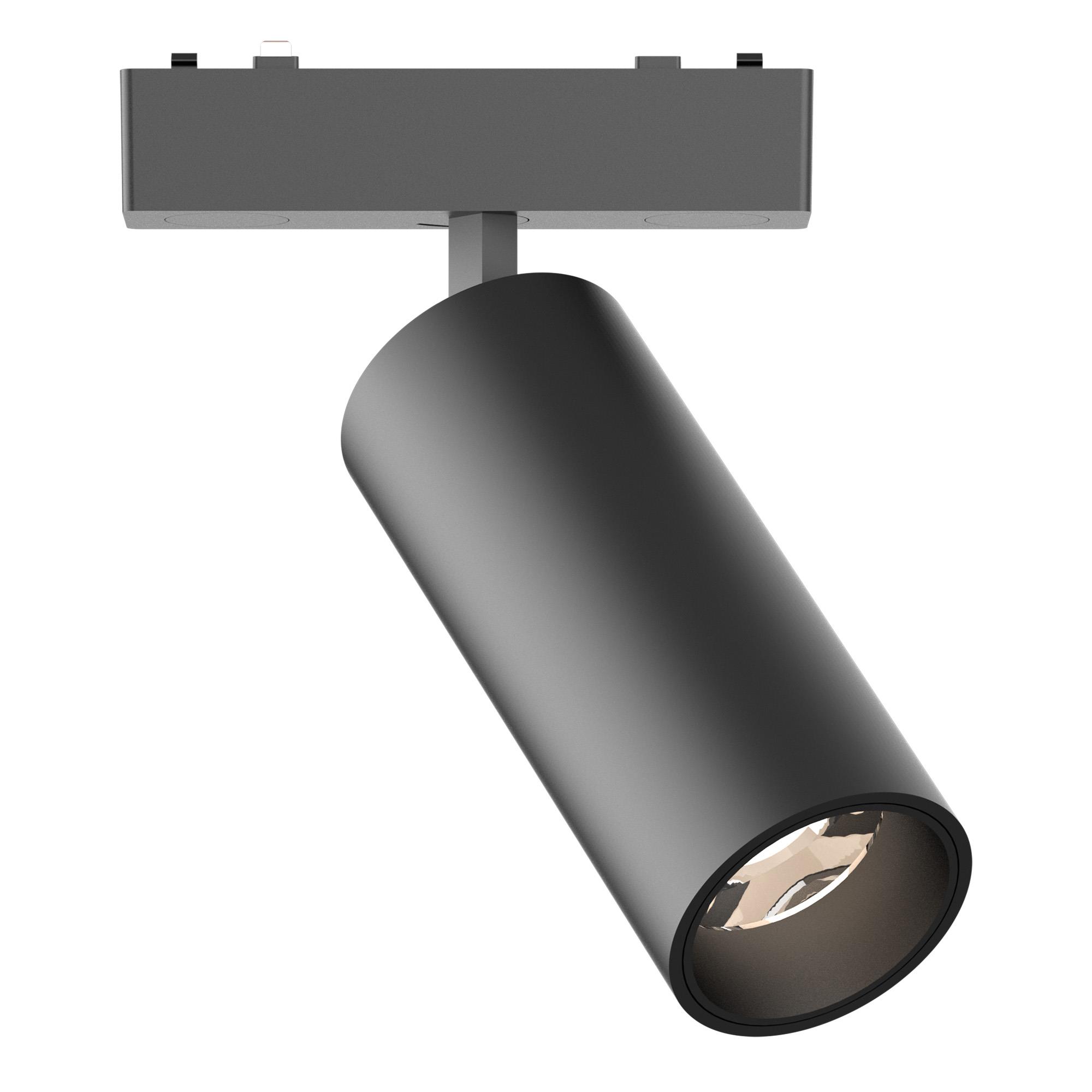 ST677.446.18 Магнитный трековый светильник Черный LED 1*18W 4000K 1 060Lm Ra>90 IP20 D55xH135 48V СКАЙФЛЕТ
