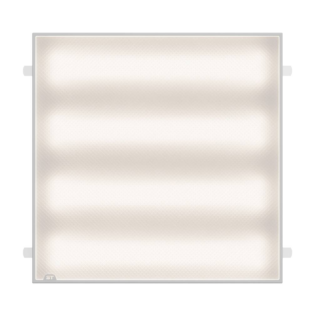 STP-G-1001-P-36-4K-40 Св-к ДВО ST Luce STANDART IP40 590*590*40мм 36Вт 4200лм 4000К призма(Грильято) Коммерческое освещение, фото 2