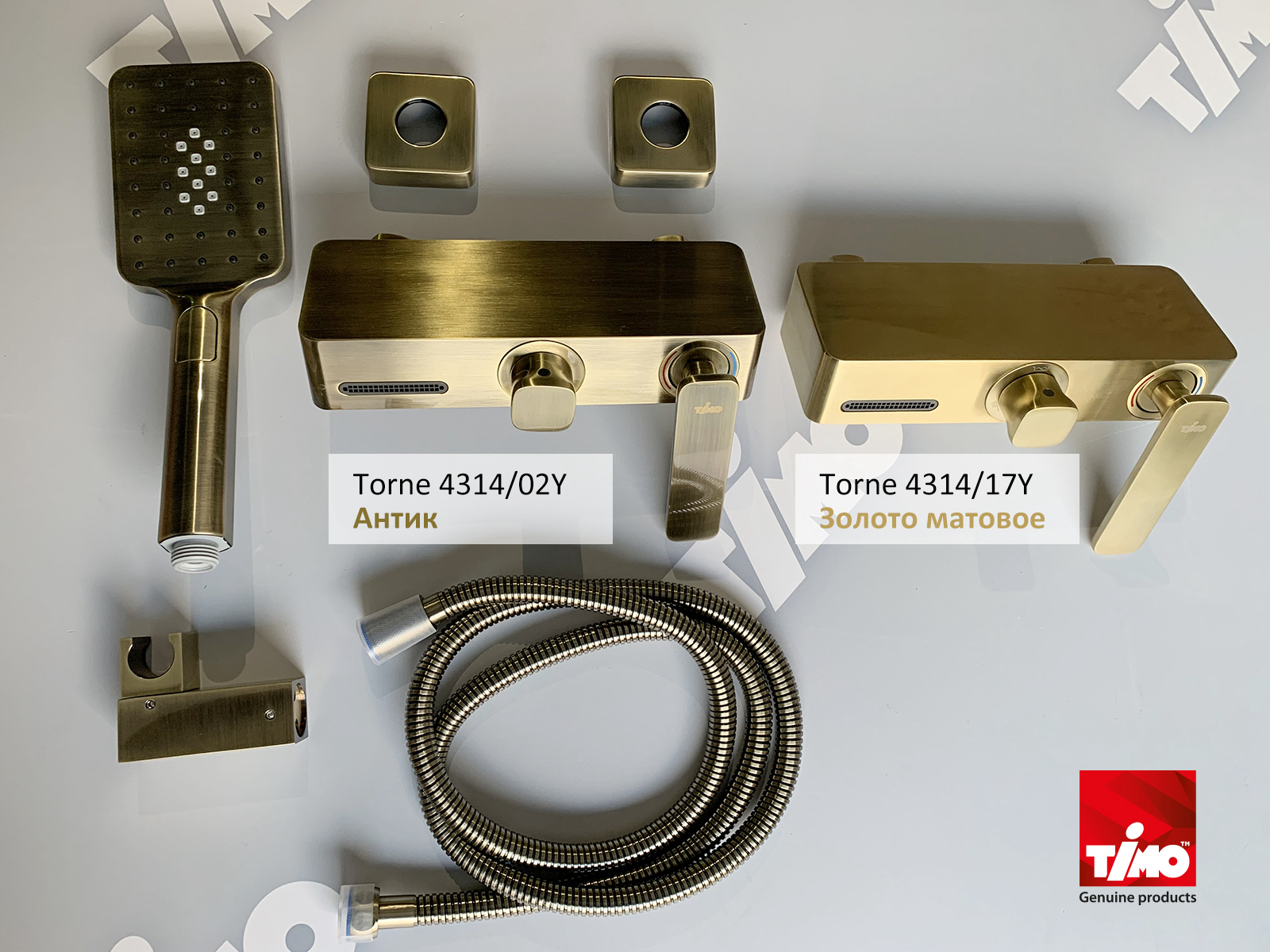 Смеситель для ванны с душем Timo Torne 4314/02Y антик, фото 4