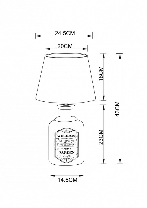 Настольная лампа декоративная Arte Lamp Isola A4272LT-1GY, фото 4