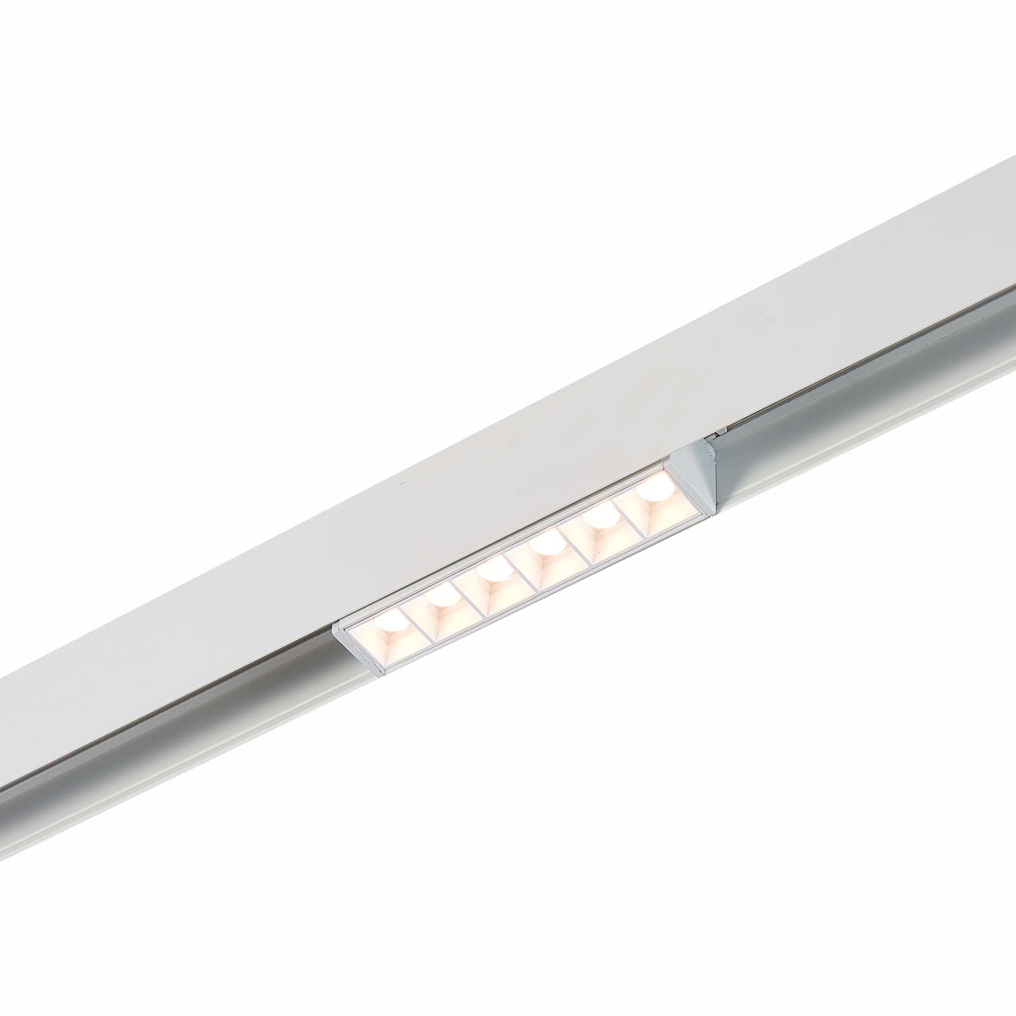 ST361.536.06 Магнитный трековый светильник белый LED 1*6W 3000K 532Lm Ra>80 36° IP20 L115xW22xH44 48 СКАЙЛАЙН 48V, фото 1