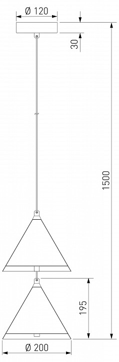 Подвесной светильник Eurosvet Peak 604052 LED бежевый, фото 4