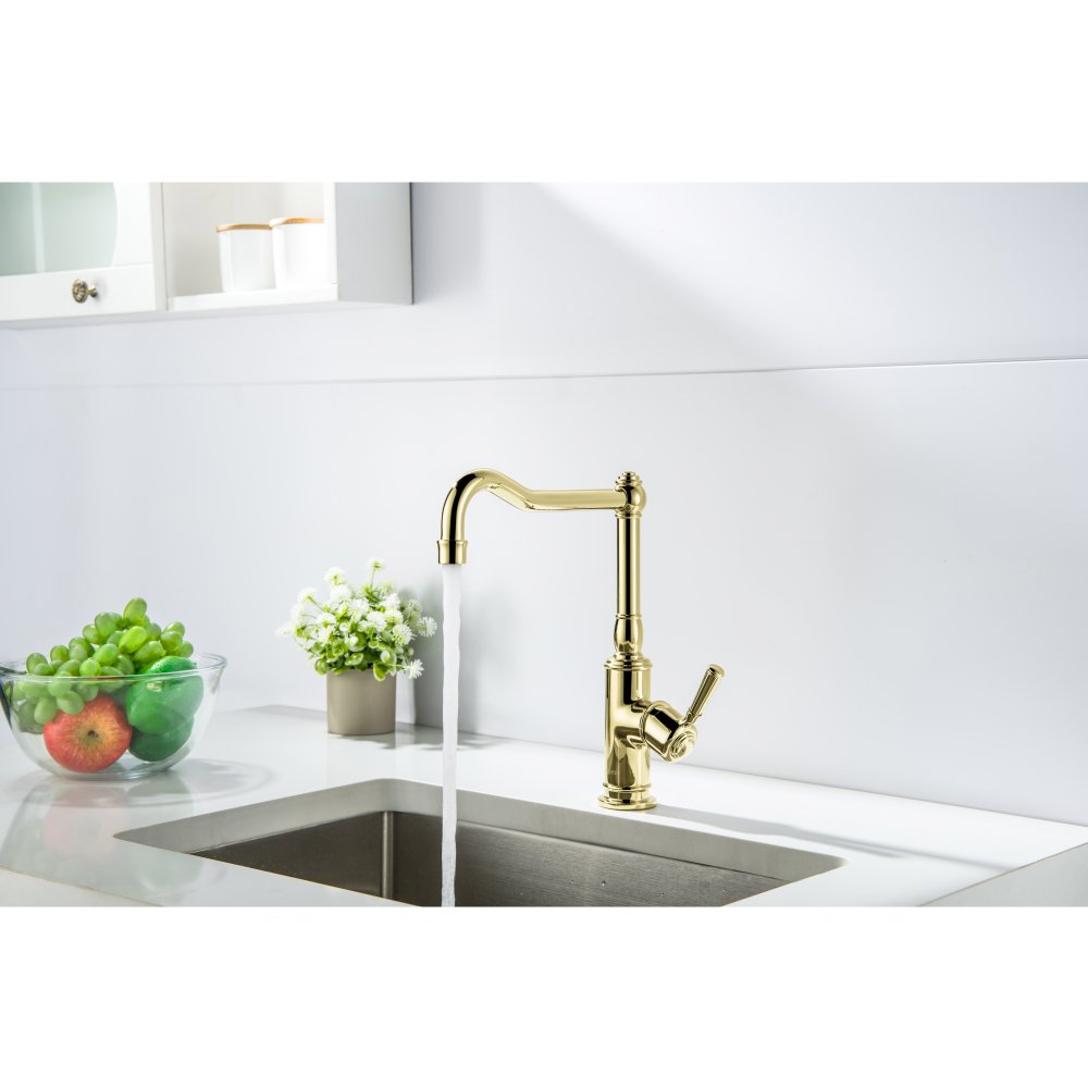 AQ1580PG КЛАССИК смеситель Смесители для кухни, полир. Золотой, фото 3