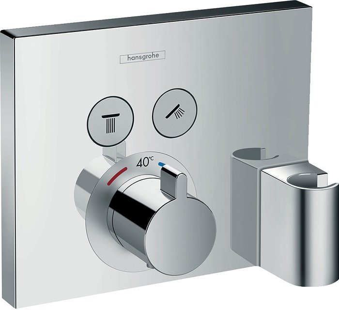 15765000S Set HG ShowerSelect термостатический смеситель (15765000+01800180), фото 2