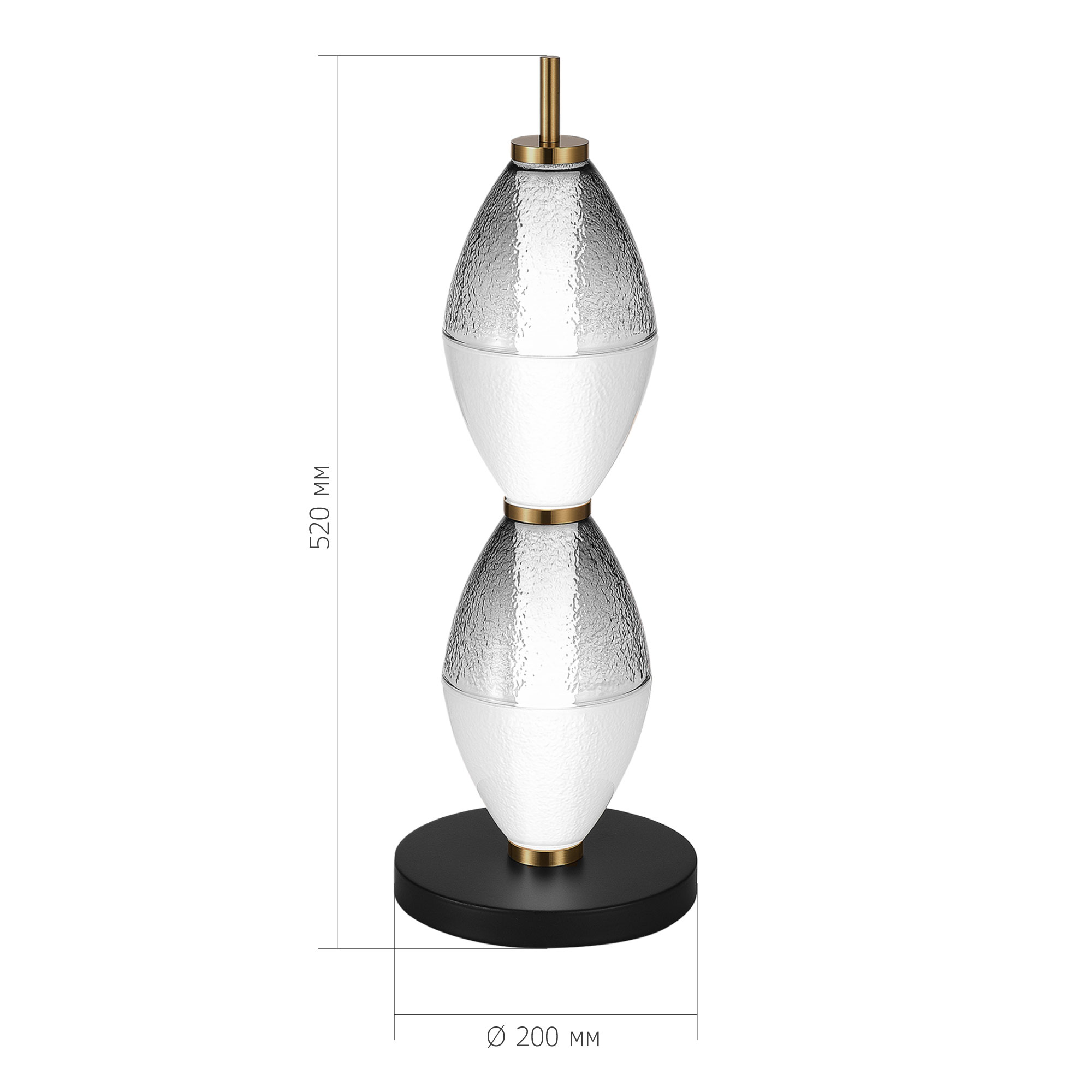 SL6130.404.12 Прикроватная лампа ST-Luce Черный/Белый, Дымчатый LED 1*16W 3000K АЙС, фото 3