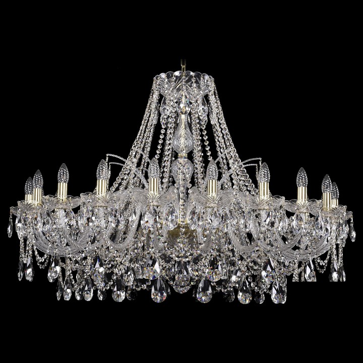 Подвесная люстра Bohemia Ivele Crystal 1411 1411/20/400/G, фото 1
