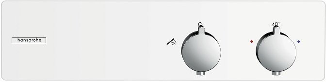 13102400 HG ShowerTablet 350 термостатический смеситель для душа белый/хром, фото 4