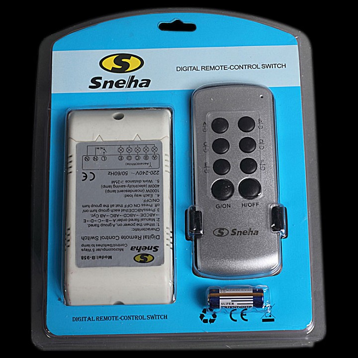 Контроллер с пультом ДУ Sneha  Remote Control 5 Wire (958/B), фото 2