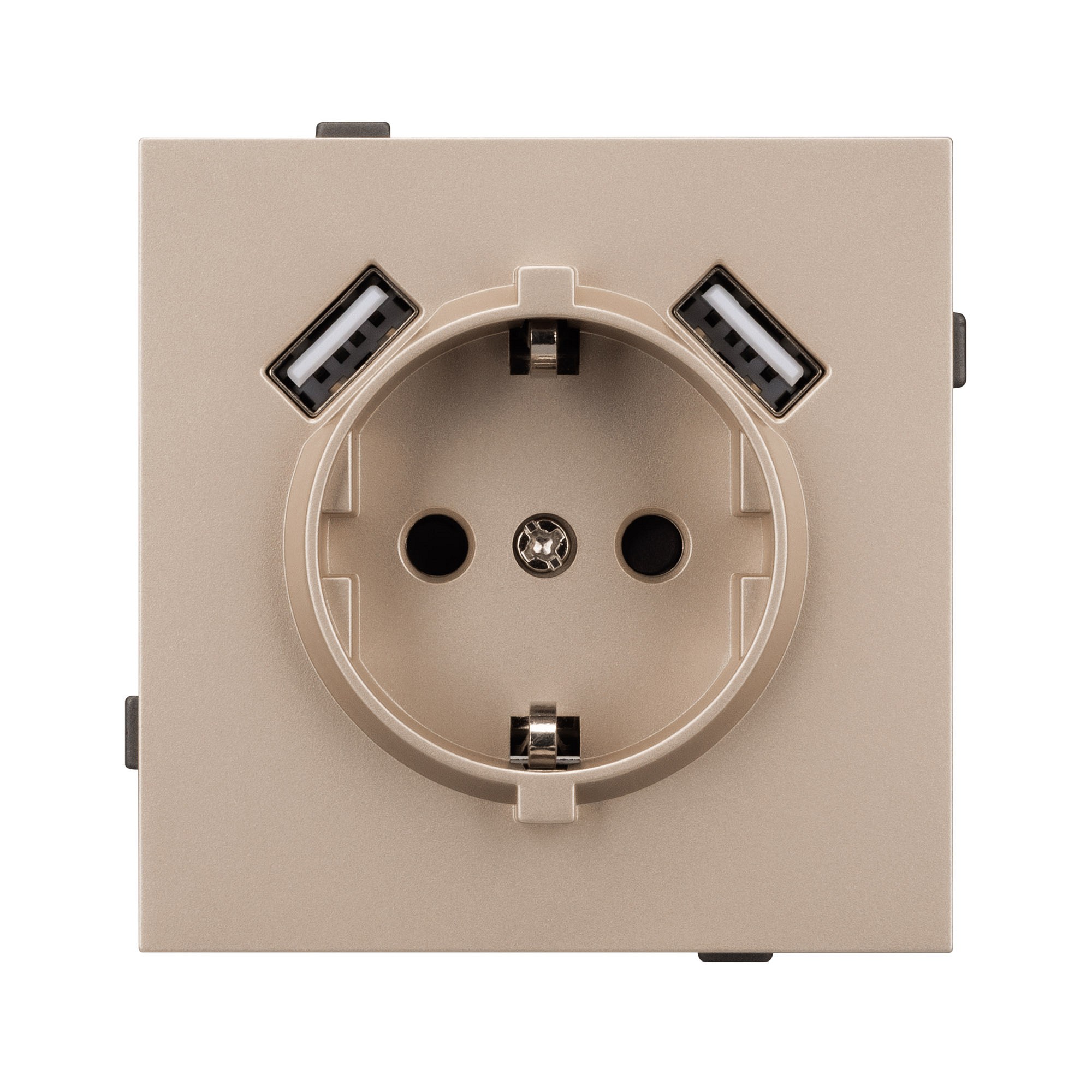 Розетка с заземлением и 2хUSB type A, без рамки Arlight SCT-TENDO 054085, фото 2