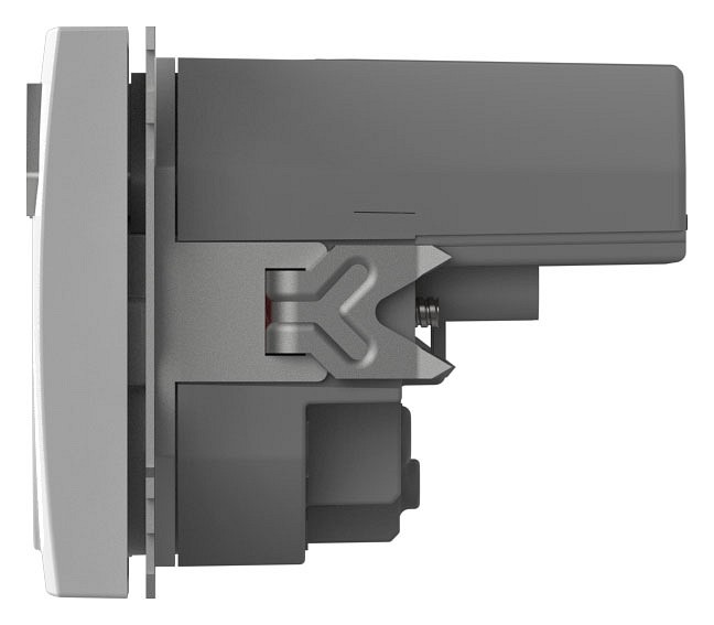 Розетка с заземлением и со шторкой и 2хUSB type A, без рамки Elbi Eleсtriс Zena Vega 609-015600-317, фото 4