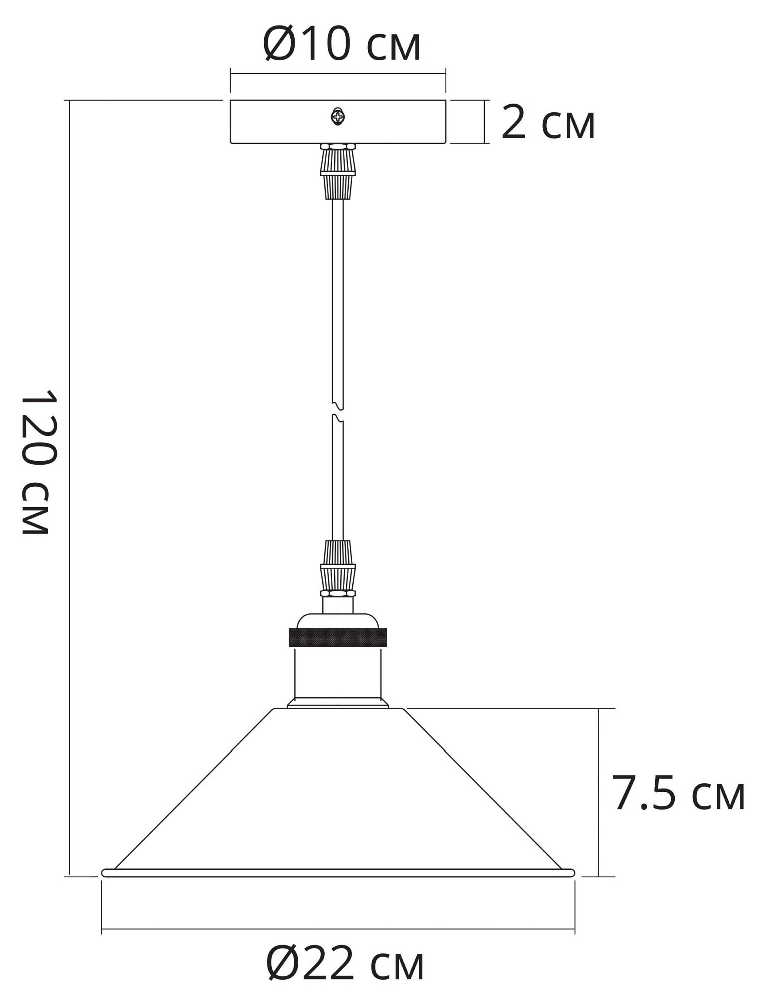 Подвесной светильник Arte Lamp Cappello A7037SP-1BK, фото 2