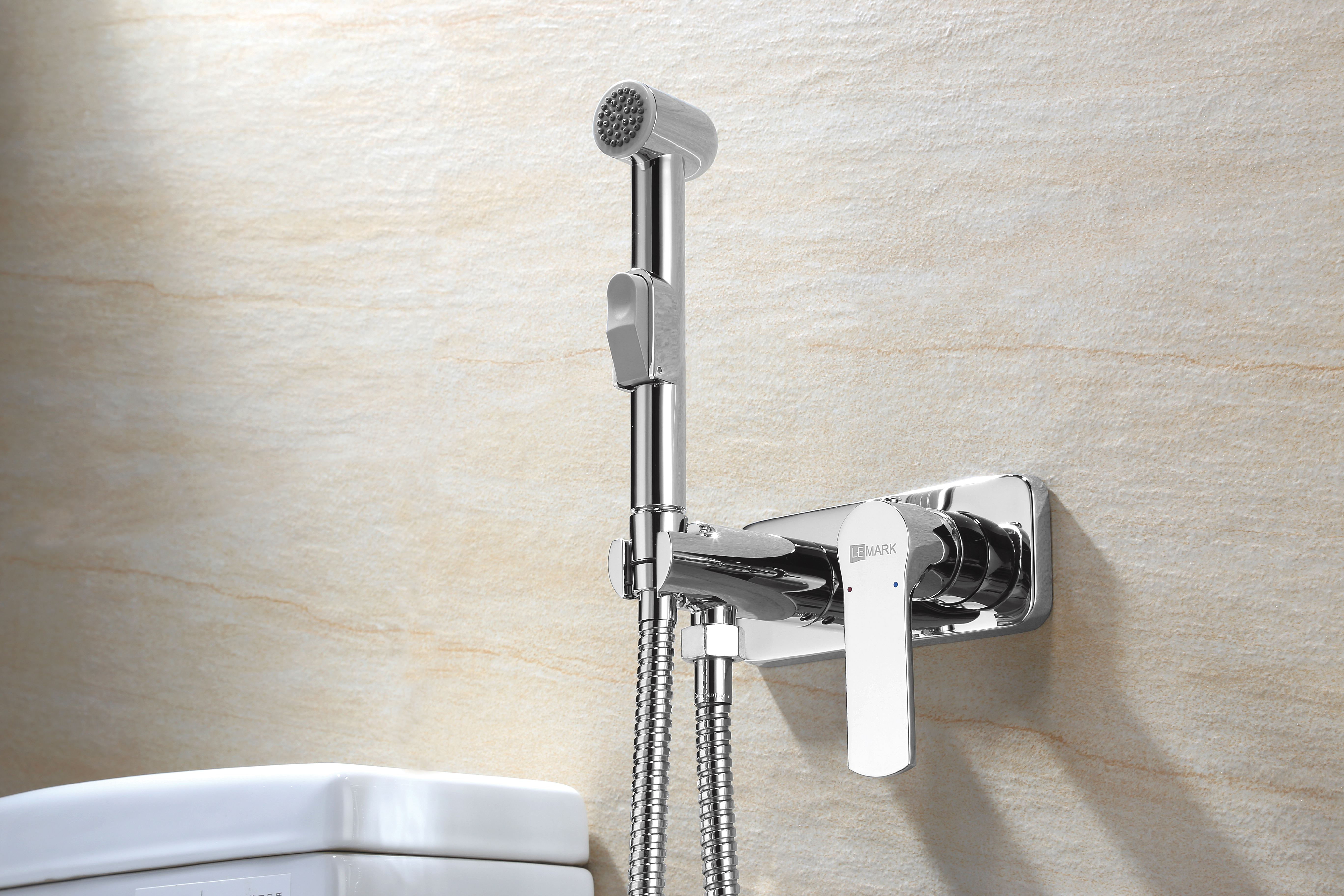 LM1519C "plus GRACE" Смеситель с гигиеническим душем, встраиваемый, хром