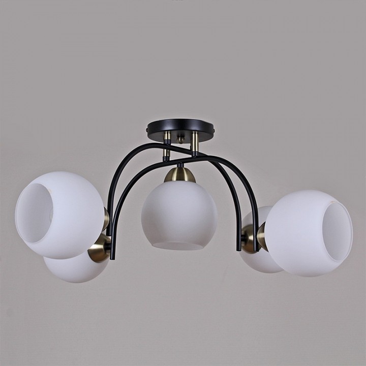 Потолочная люстра ILLUMICO  IL0250-5CSQ-79 BK AB, фото 2