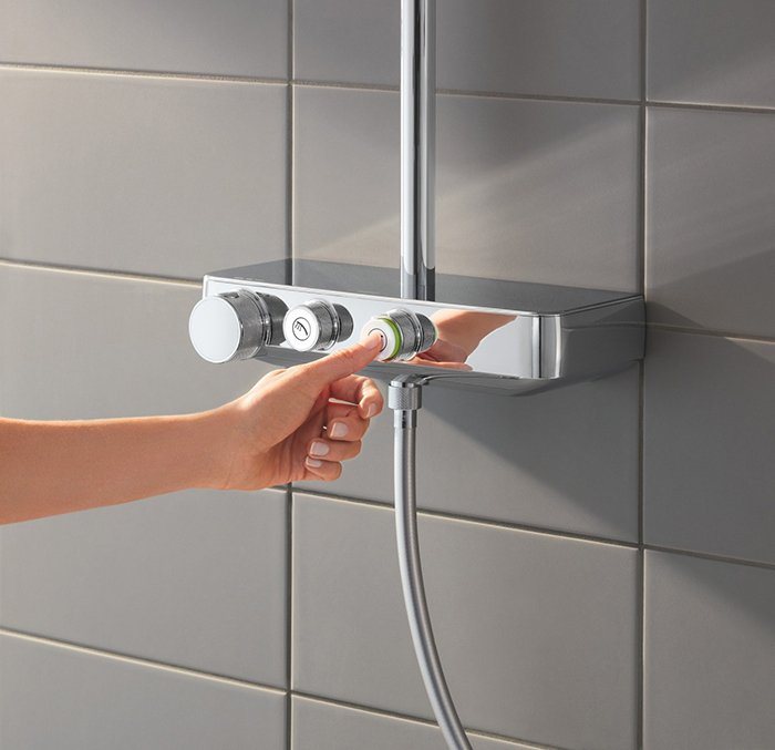 26509000 Euphoria SmartControl 260 MONO Душевая система с термостатом, хром, фото 3