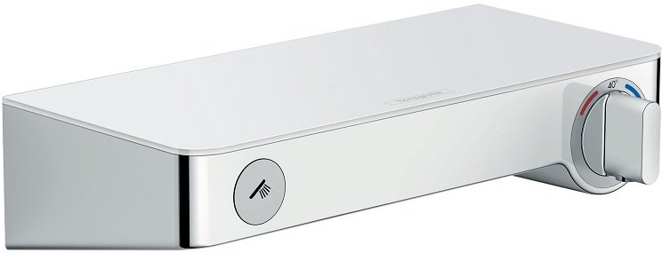 13171400 HG Ecostat Select термостатический смеситель Смесители для душа с кнопками управления, белый\хром